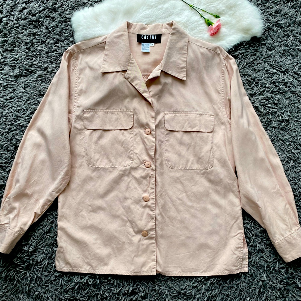 Cactus Silk Soft Pink Shirt